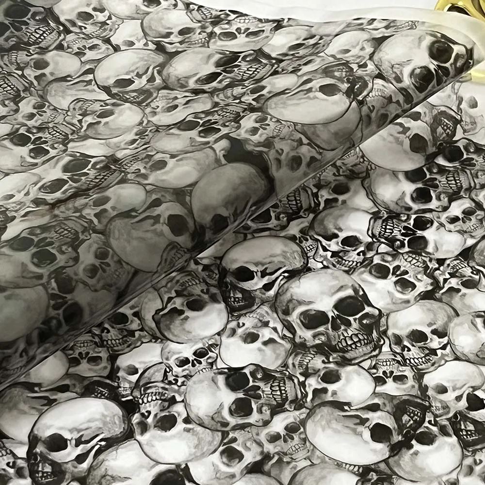 Width 50CM Water Transfer Printing Film Skull Pattern Hydro Dip Print Film L20 meters