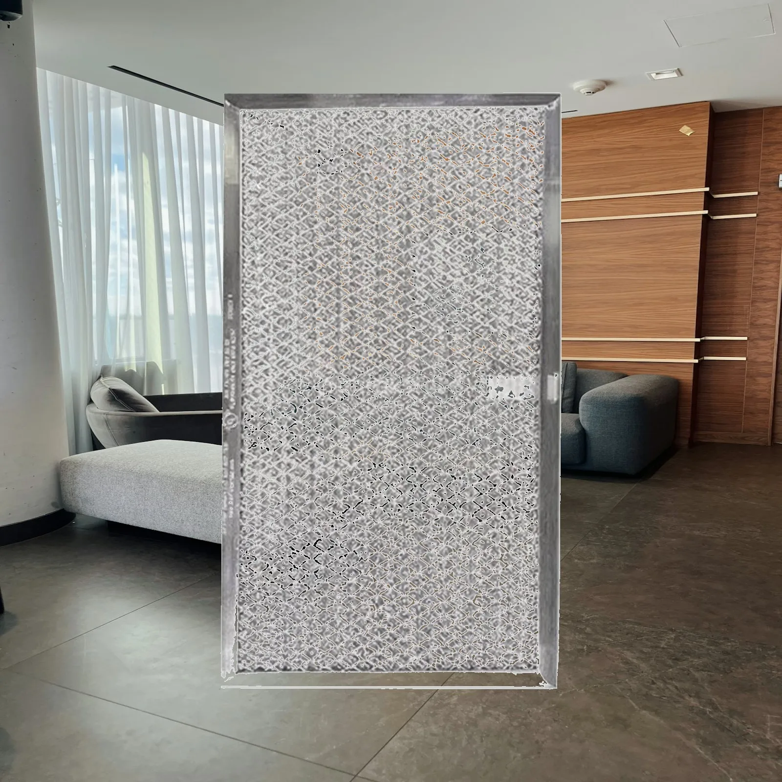 Aluminum Foil Mesh Grease Filter for Kitchen Hood Exhaust Screen Replacement Part for Range Hood Air Vent