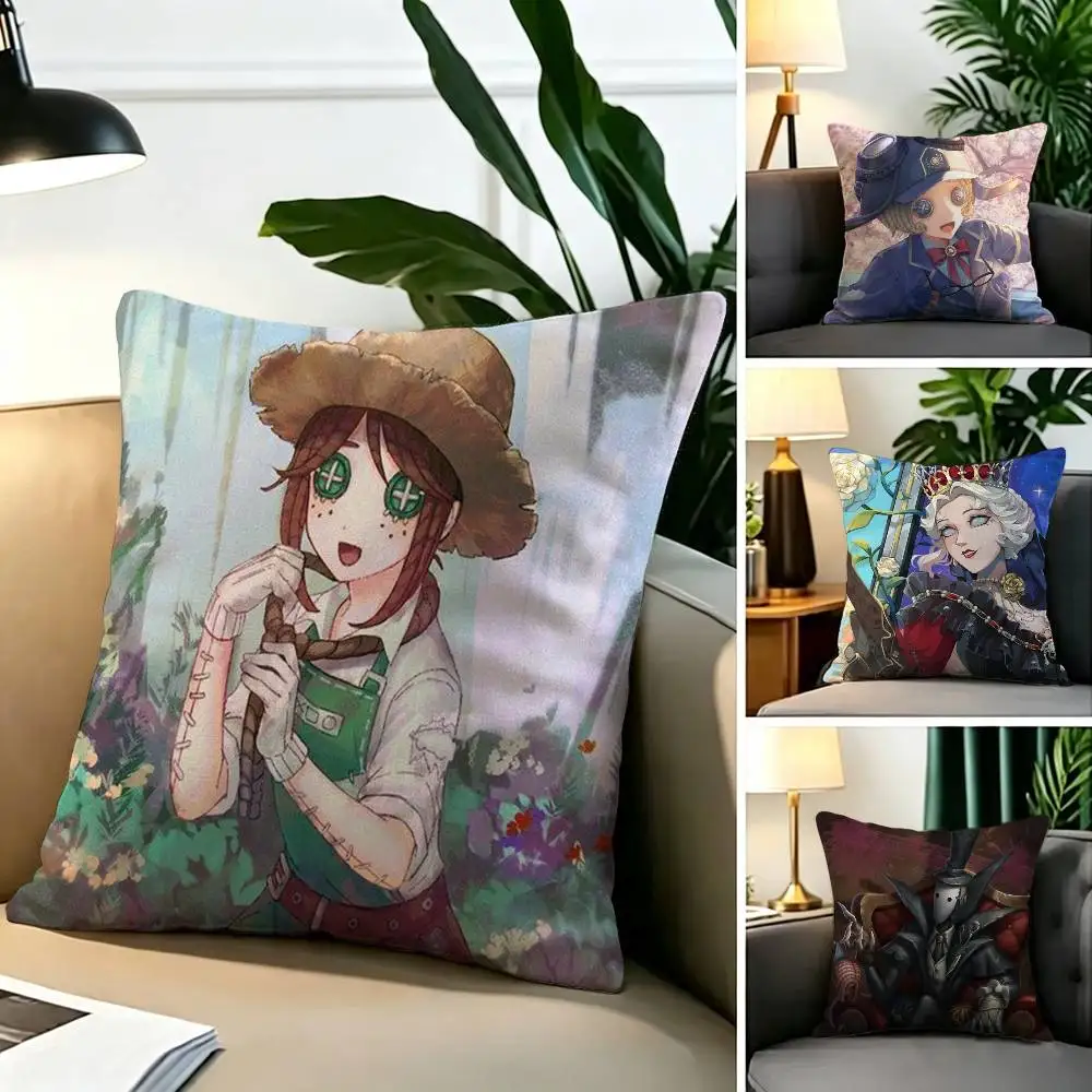 Game Identity V High Definition Matte PVC   Square Double-Sided printed Pillow Case Bedroom Bedside Pillow Sofa Cushion Cover