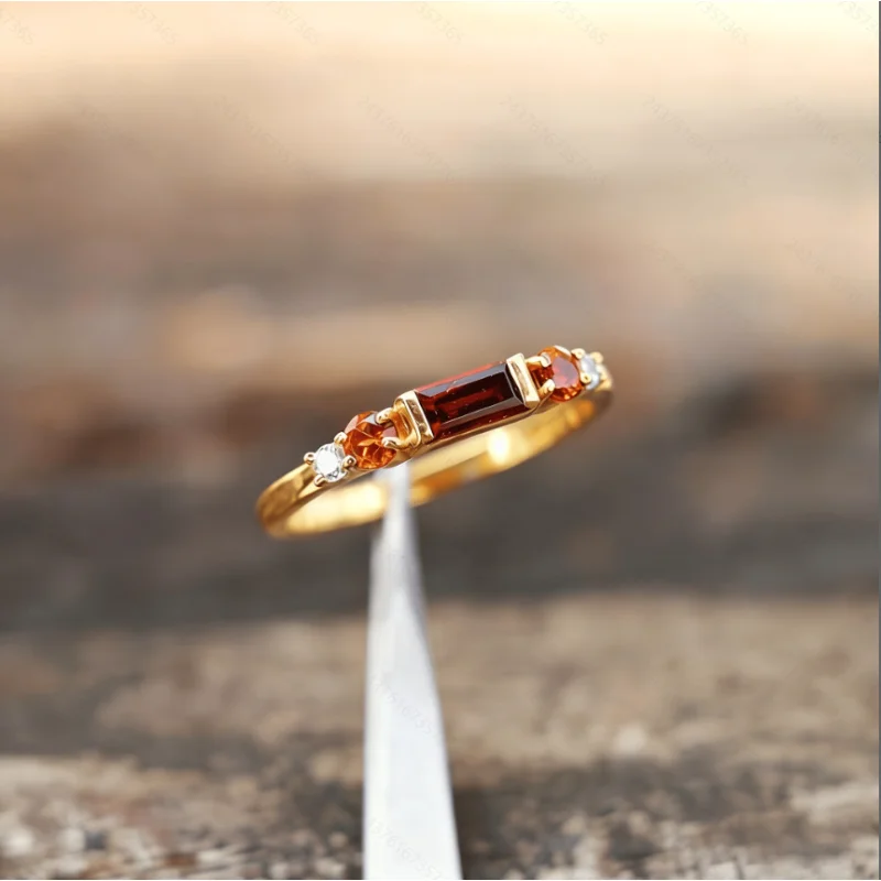 Trendy Gold Women Ring Luxury Style Fashion Hand Ornament for Daily Party