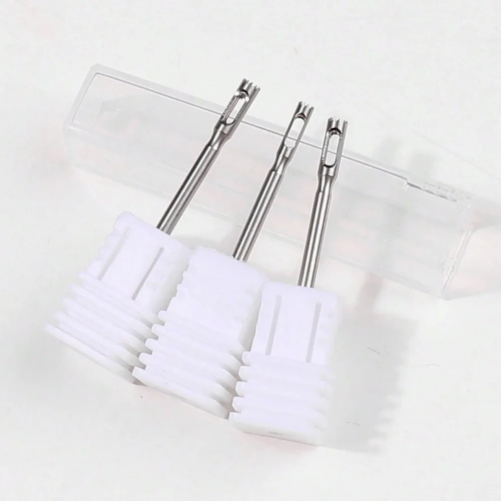 Edelstahl-Pediküre-Bohrer, Hornhautentferner, medizinischer Nagelhautschneider für Pediküre-Bohrer, rotierender Fräser, Fußpflege-Werkzeug – Detail 5