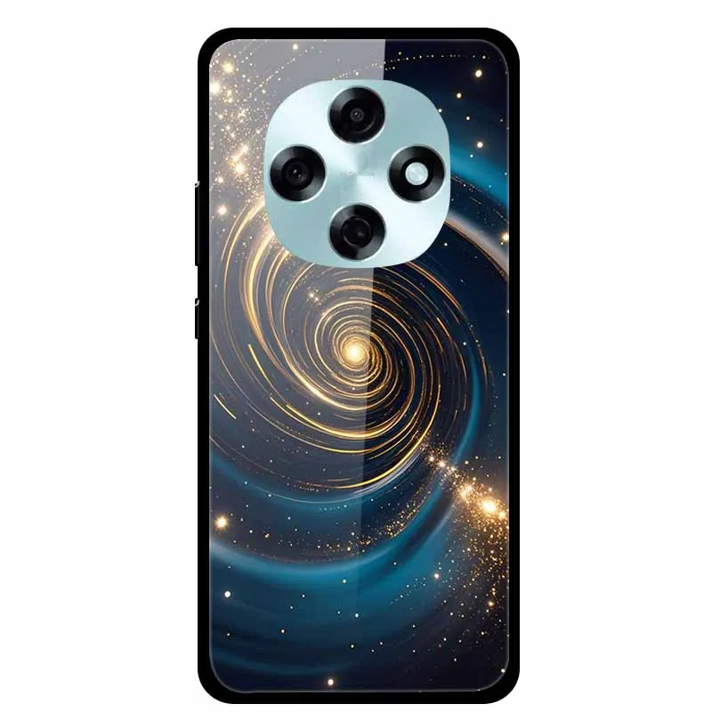 حافظة من الزجاج المقسى لهاتف OPPO A6 A5i pro غطاء ممتص للصدمات Funda لهاتف OPPO A6i A5 كارتوني ملون هدية حافظات هاتف غطاء خلفي صلب