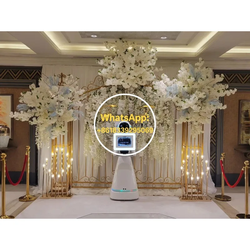 Fashion Popular Photo Booth Robot Wireless Roamer Automatic Rotating Selfie Machine Intelligent Video Recording Event Equipment
