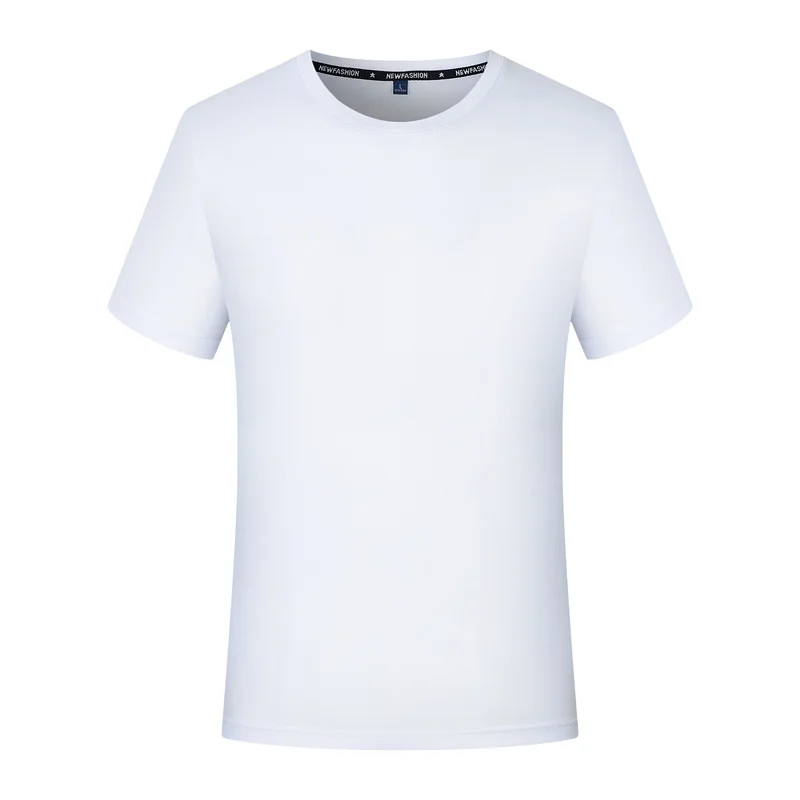 

AISHUNP Summer Short Sleeve Men T-shirt Quick Dry Fashion Sports Blank Solid Men's Clothing