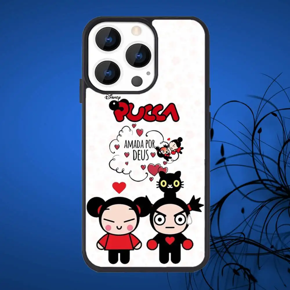 حافظة هاتف كارتون P-Pucca لهاتف آيفون 17,16,15,14,13,12,11,Plus,Pro,Max Mini Magsafe شحن لاسلكي مغناطيسي #2