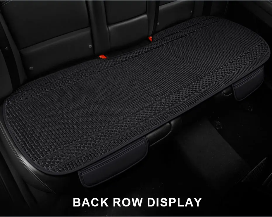 SEAMETAL Sommer Auto Sitz Abdeckung Atmungs Eis Seide Universal Vorne Hinten Sitzkissen Pad Matte Schutz Auto Innen Zubehör – Detail 18