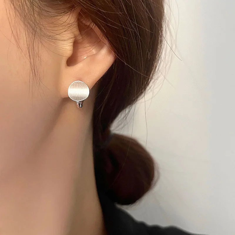 925 Sterling Silver gorąca sprzedaż koreańskie kolczyki koła w kształcie koła prosty temperament wykwintne gorące Semale seksowna biżuteria na prezent