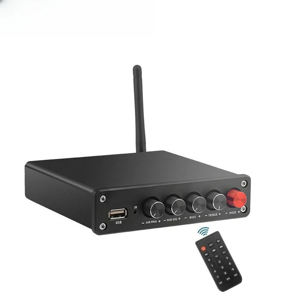 Audio B01 Bluetooth TPA3116D2 Subwoofer Amplifier 100W HiFi Stereo Digital 2.1 Class D Amp Bass Treble for Home Theater