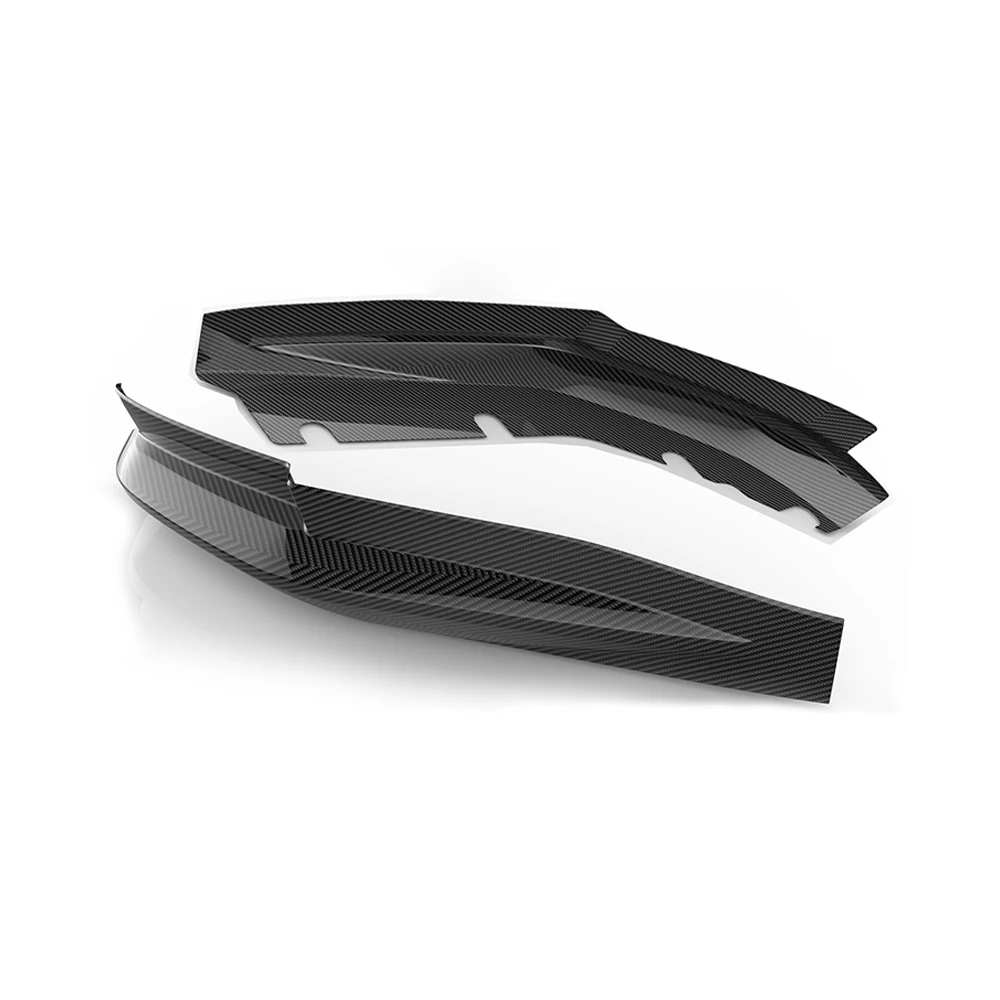 แห้งจริงคาร์บอนไฟเบอร์ด้านหลังSplitterสําหรับBMW M3 Series G80 OEM Stickyสไตล์ 2021-IN 2 ชิ้น/เซ็ต