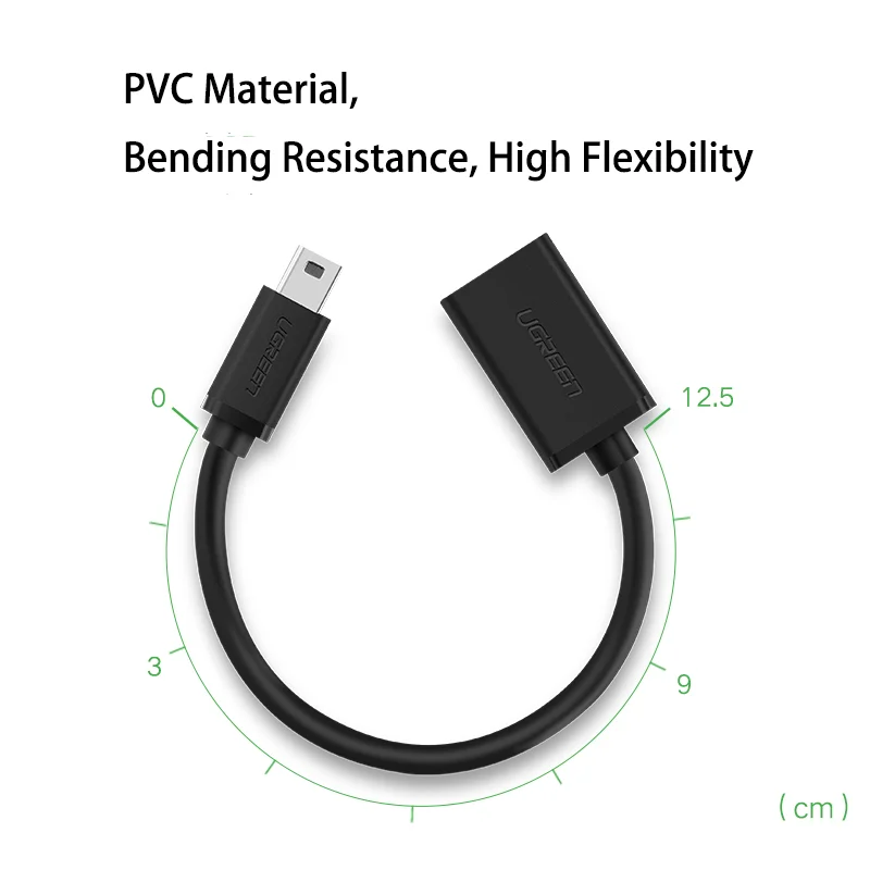 UGREEN Mini USB OTG Cable USB a Female to Mini USB B Male Adapter Cable for Car MP3 MP4