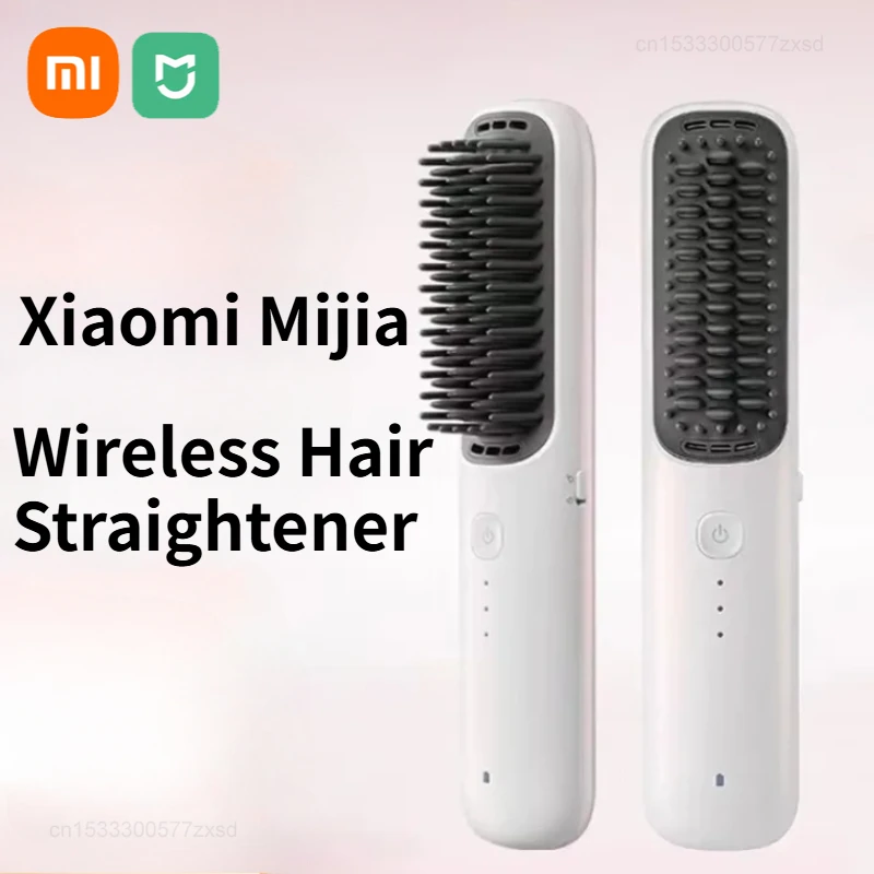 Xiaomi Mijia Wireless Straight Hair Comb With Negative Ions That Smooth Out Frizz Mini Portable for Women Hair Comb Rechargeable