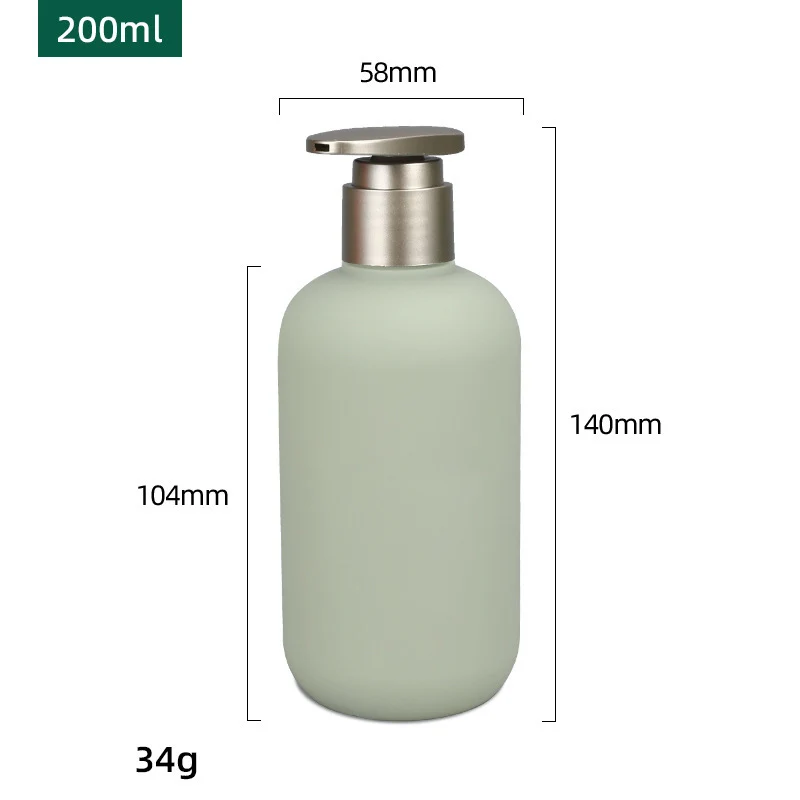 200-500ml Avocado Green Plastic Shampoo Gel doccia dispenser di sapone schiumogeno bottiglie riutilizzabili Flip Cover bottiglie di lozione forniture