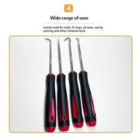 4pcs Motorcycle Pick Hook Set O Ring Oil Seal Screwdrivers Puller Remover O-Ring Seal Gasket Auto Repair Tools
