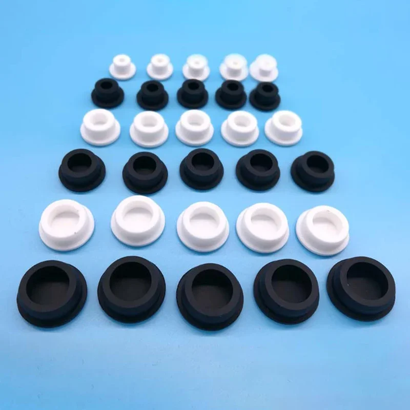 Bouchon en caoutchouc en Silicone, alésage 6.8mm – 201.5mm, bouchon en T, trou rond, coussinet Anti-collision, tête de bouchon en caoutchouc, 1 pièces