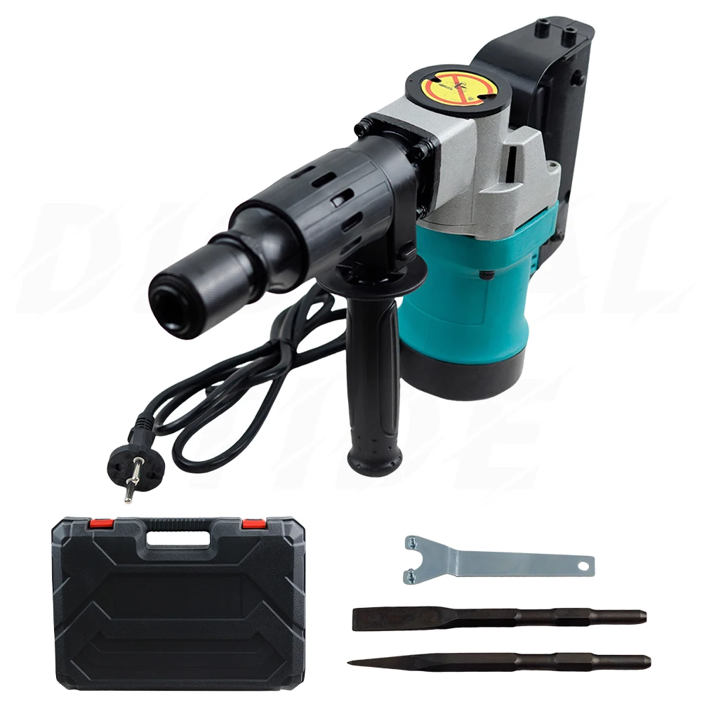 Electric Hammer High Power Heavy Duty Concrete Handheld Multi-functional Electric Tool for Wall Breaking