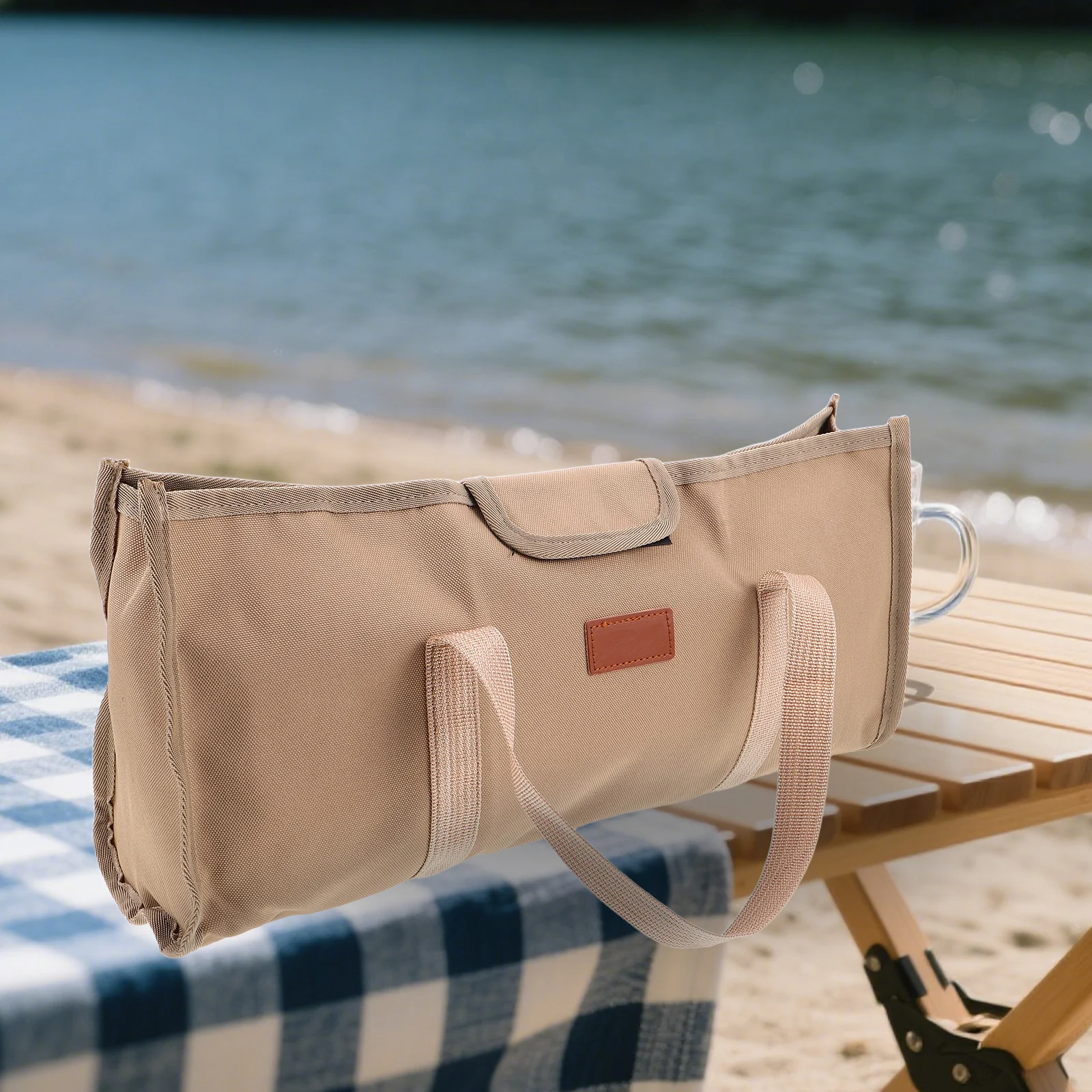 

2Pcs Versatile Camping Tool Carry Bag Heavy Duty Portable Storage for Tent Stakes Wind Ropes Organizer Travel