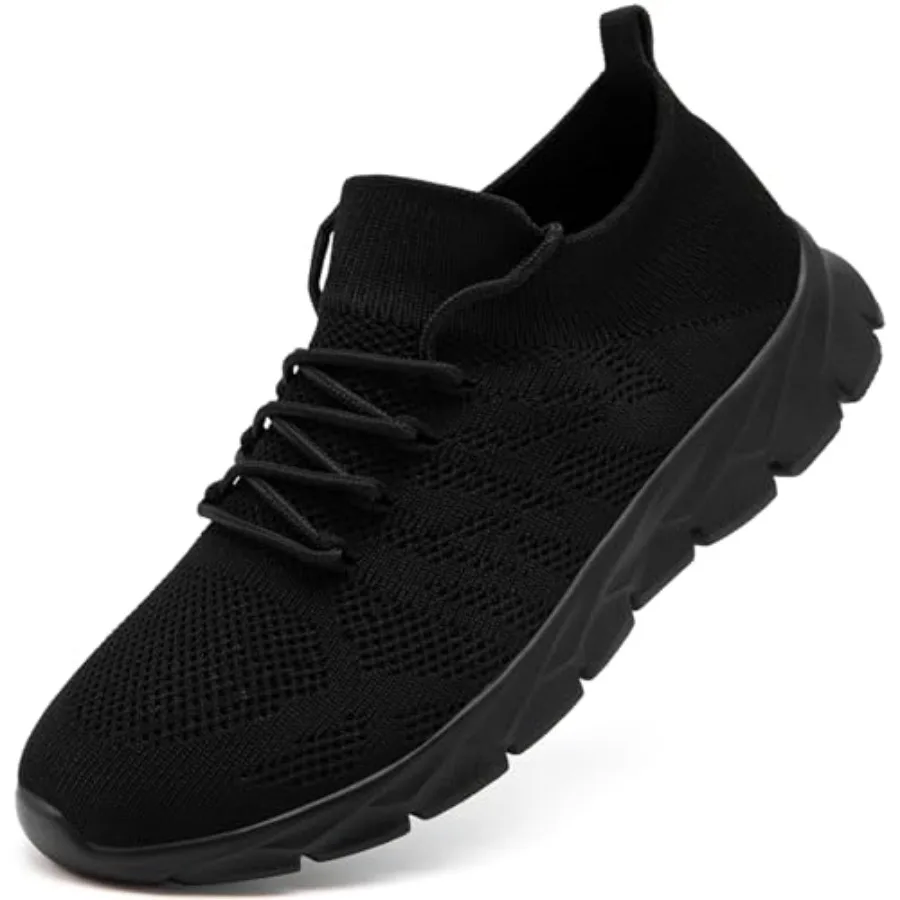 

Linenghs Running Shoes for Men Sneakers Non-Slip Tennis Gym Work Shoes Mens Lightweight Walking Breathable Comfortable Soft Wor