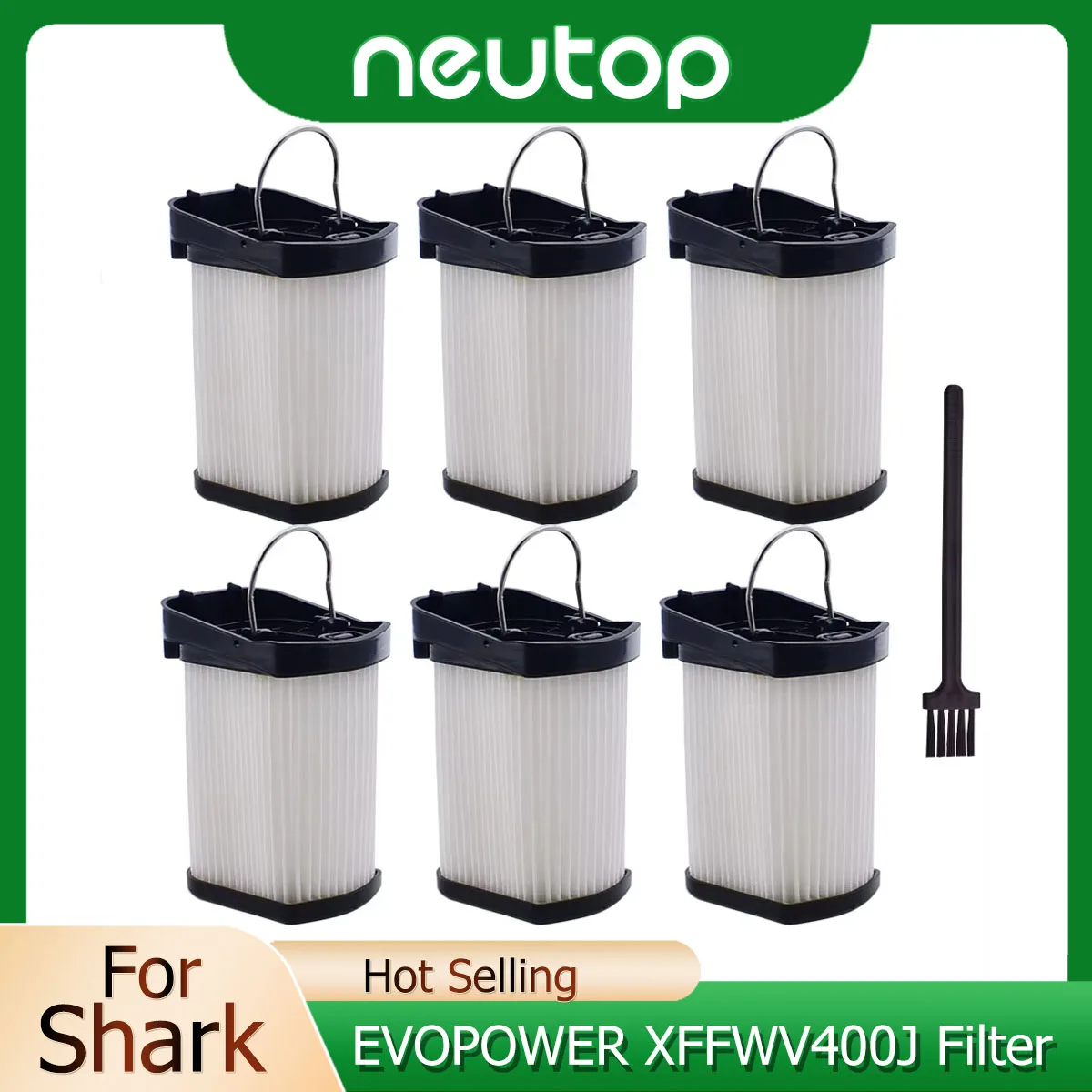 HEPA Filter Compatible with Shark XFFWV400J for EVOPOWER EX WV400J、WV405J、WV406J Cordless Handheld Vacuum Cleaner Replacement