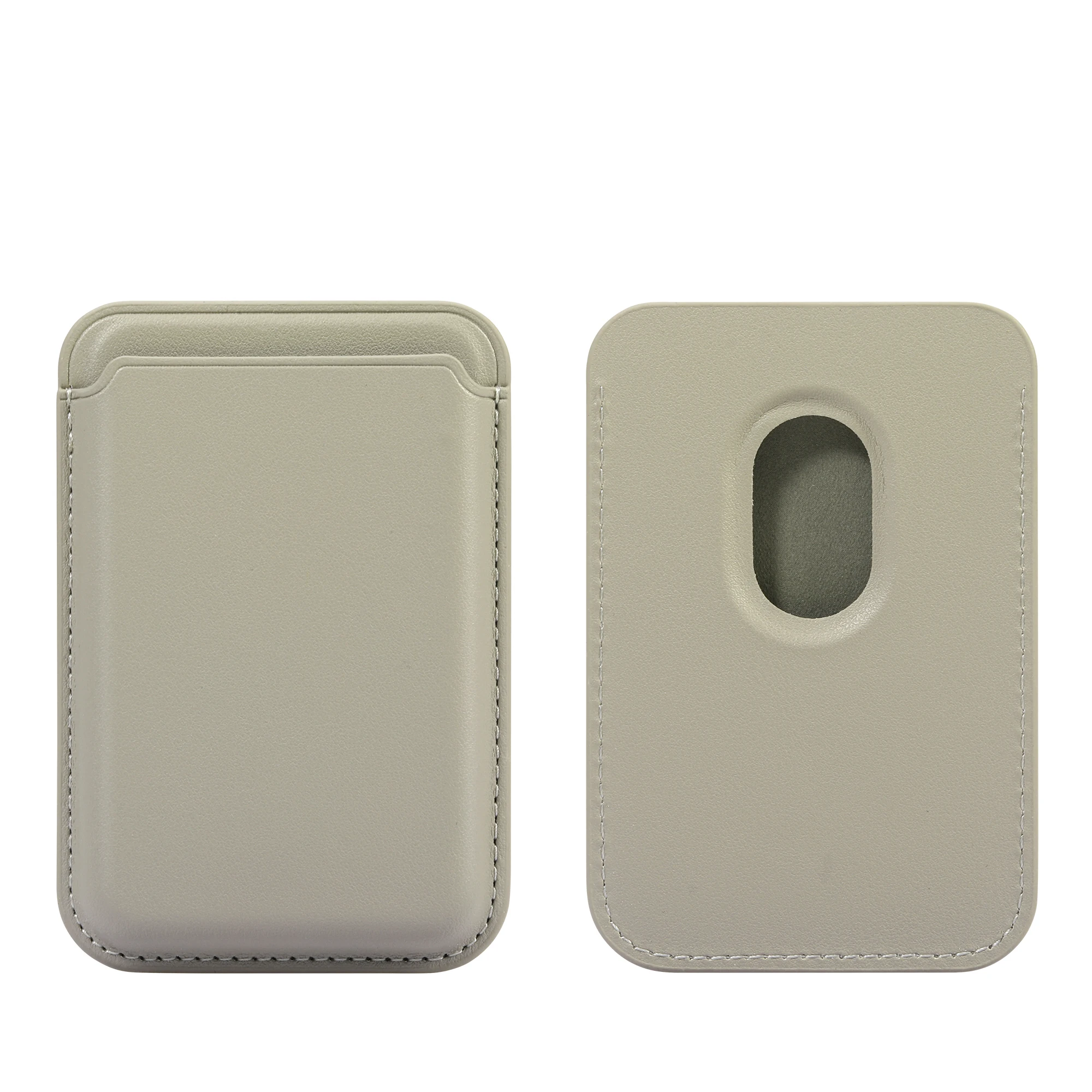 PU Leder Karte Tasche Geeignet Für Magsafe Magnetische Klebeband Magnetische Eisen Ring Telefon Fall Universal Karte Brieftasche – Detail 13