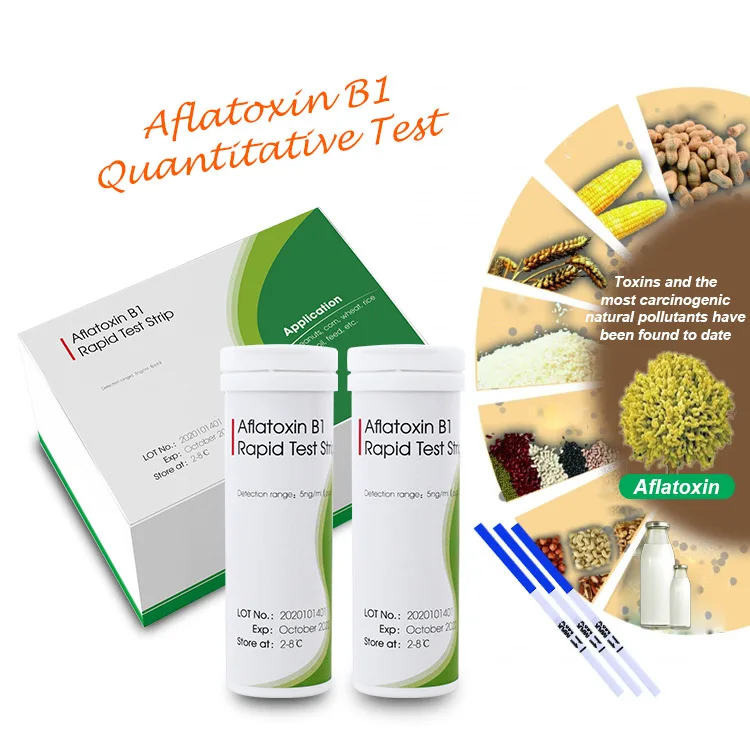 Cross-border food cereal feed grain edible vegetable oil aflatoxin B1 test 8 pieces/tube