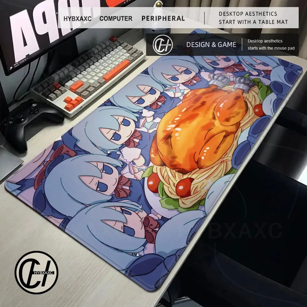 

Touhou Project Cirno Mouse Pad Hot Anime Taro Sakamoto Days XXL Large Gaming Non-slip Office Keyboard Mats Desk Mat