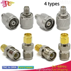 RP TNC Male Plug to SMA Female Jack  Adapter Straight RF COAXIAL Connector 50ohm Converter Wire Terminals Connector
