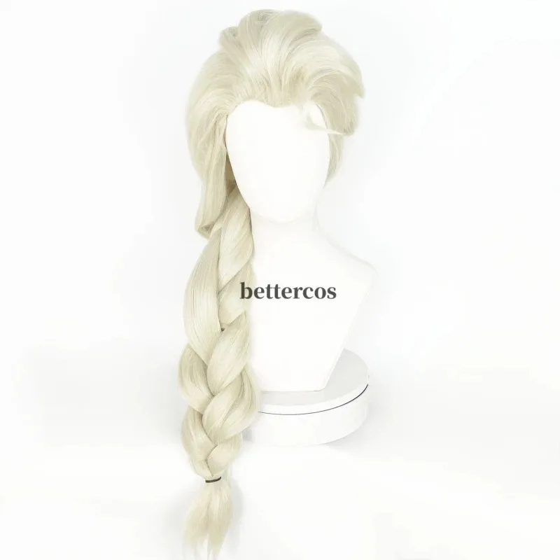 

ff34Elsa Synthetic Blonde Braid Styled Cosplay Wigs Halloween Carnival Party Play Role + Wig Cap