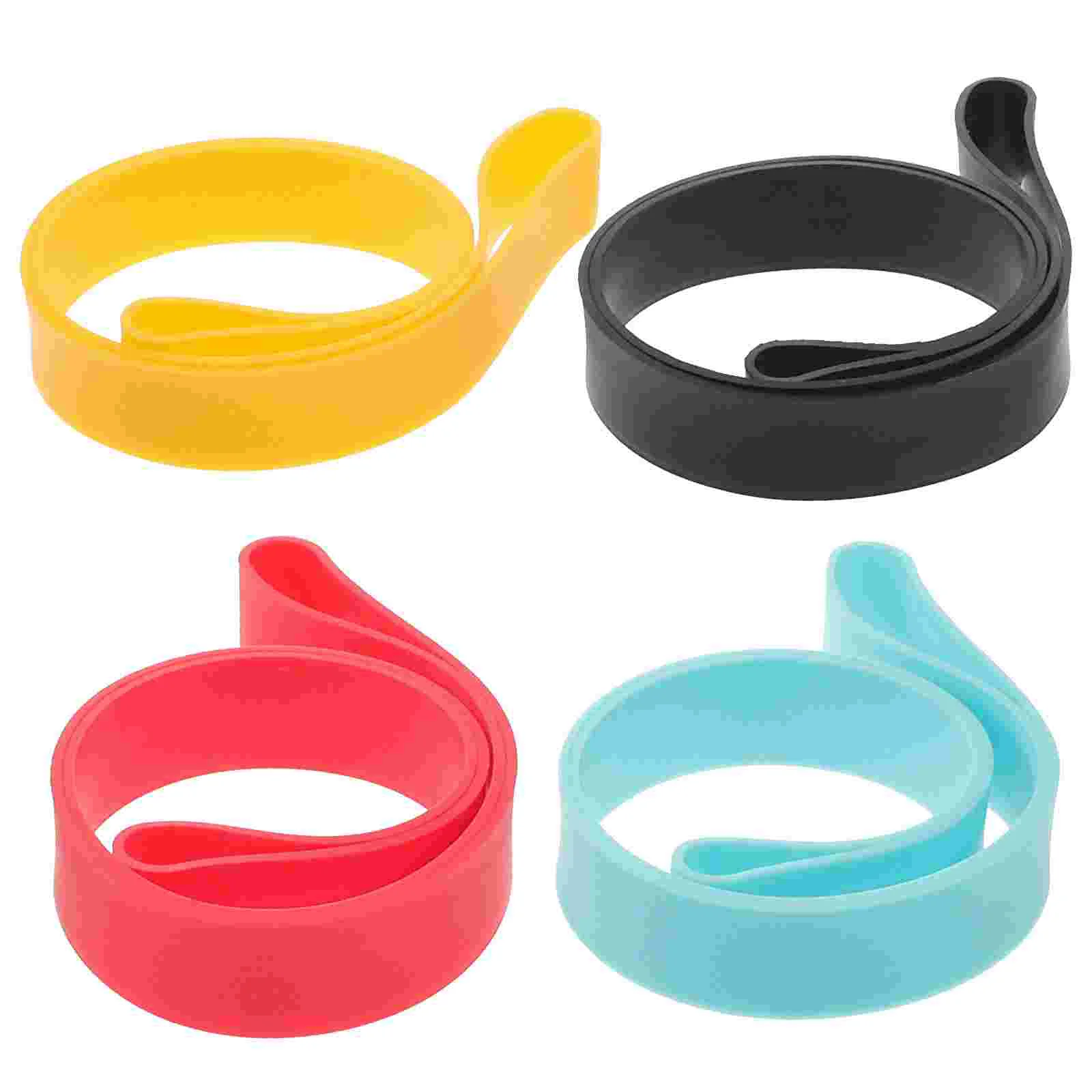 4pcs Silicone Towel Band Elastic Beach Chairs Towel Band Stretchable Beach Towel Band