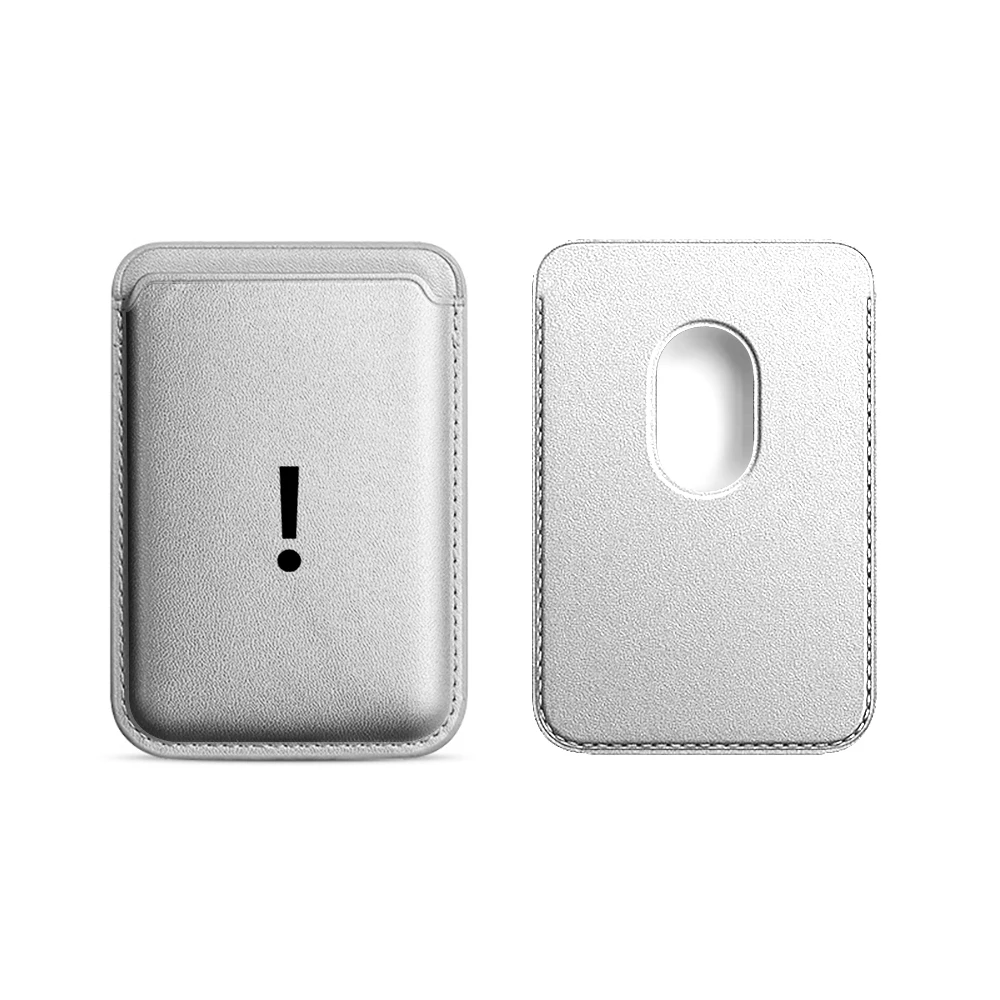 Ausrufezeichen-Leder-Kartenetui Telefonkartenhalter für Magnetische Hülle Geeignet für alle iPhone Magsafe Karten-Handyrückseiten-Taschen – Detail 18