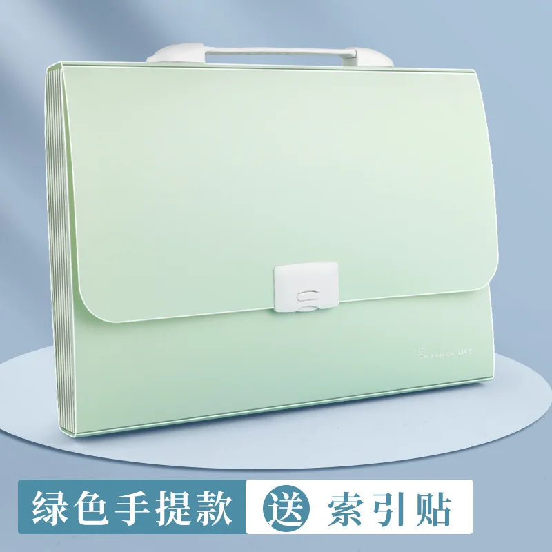 Portable Expanding Folders Student Large Capacity Exam Paper Classification Storage Bag A4 Multilayer Insert File Folder
