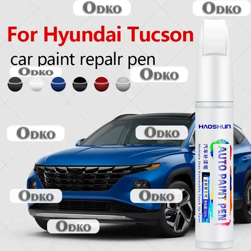 

Ручка для ремонта краски Hyundai Tucson 2004-2025 JM LM TL NX4, средство для удаления царапин, сделай сам, автоаксессуары, черный, белый, синий, серый