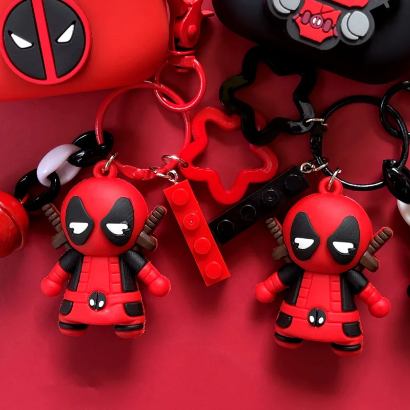 Cartoon Marvel Deadpool Earphone Case For Sony LinkBuds S/WF-LS900N Silicone Wireless Earbuds Protective Cover With Keychain