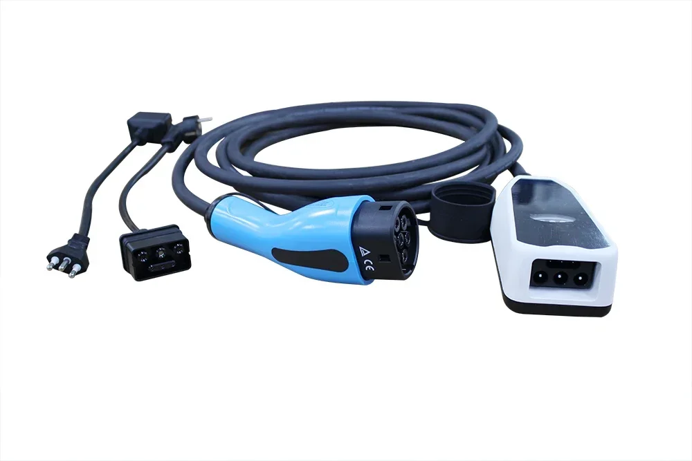 IEC 62196 level 2 wallbox electric car charge cable