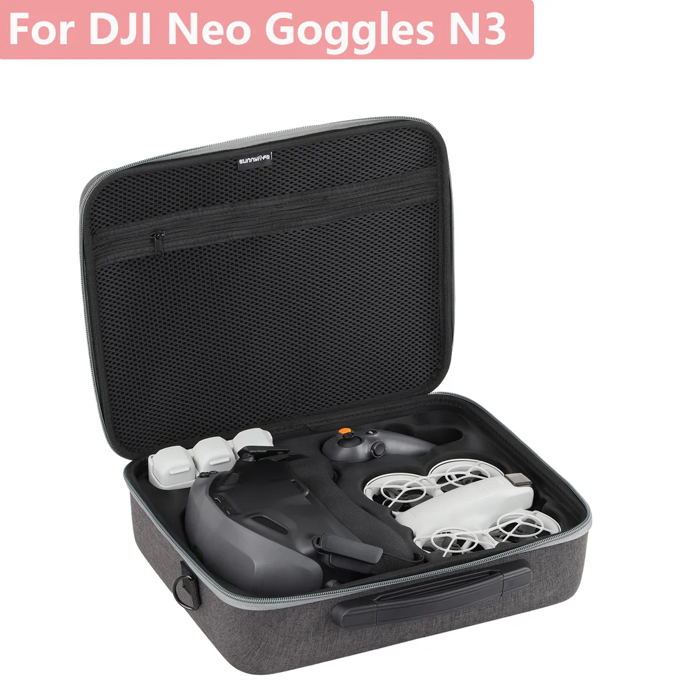 Smooth Body Feel Storage Bag Carrying Case For DJI NEO Flight Glasses N3/Motion 3 Shockproof Protective Bag Drone Accessories