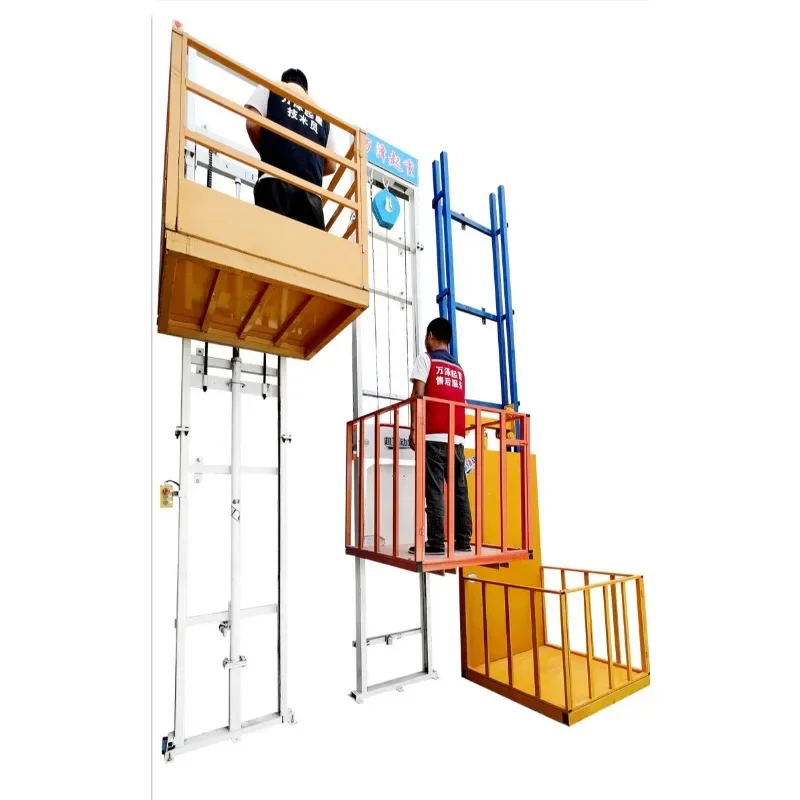 Electric small cargo elevator hydraulic lifting platform home elevator hoist