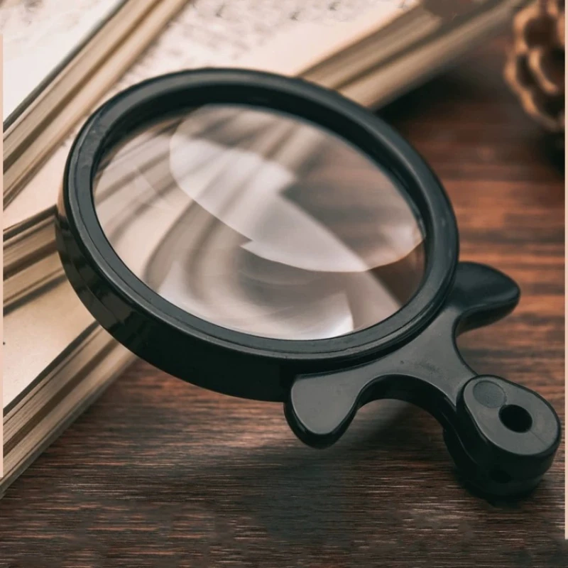 1PCS Portable 10x Glass Lens Magnifier Handheld Neck Worn Magnifying Glasses Helping Hands Loupe
