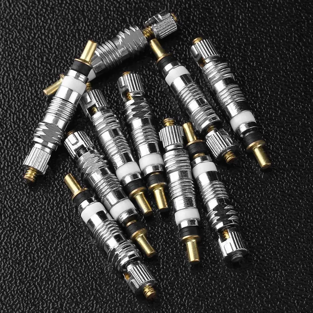 

Silver Detachable Valve Core Replacement for Bicycle Bike (10pcs)