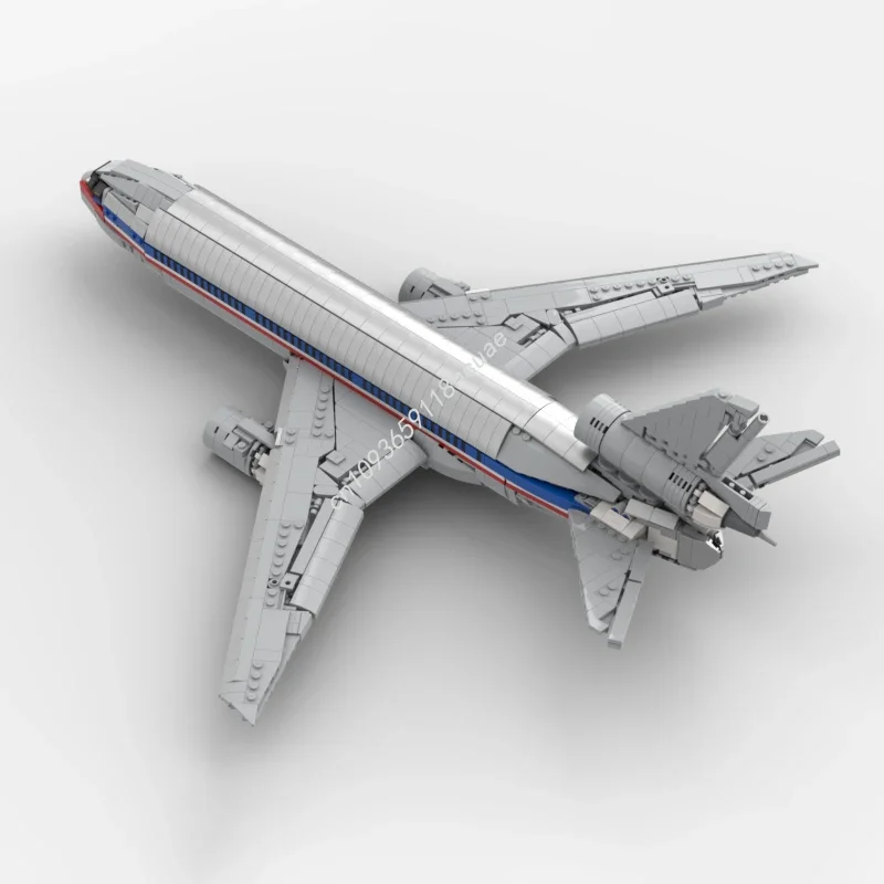 1895pcs MOC DC-10 American Airlines  Building Blocks Solve the problem up creativity teenager Adult collector Christmas toy Gift view 6