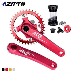 ZTTO IXF Crankset BCD 104 MTB Mountain Bike Bicycle Crank 170MM BB Bottom Bracket Set External Crankset Pedalier Candle For axis
