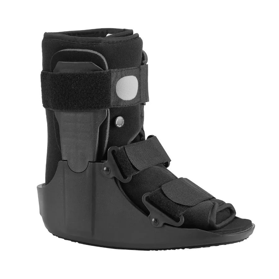 Short Walking Boot Air CAM Fracture Boot Protection Walker with Plastic Molded Uprights Support for Sprained Ankle Injured Brok