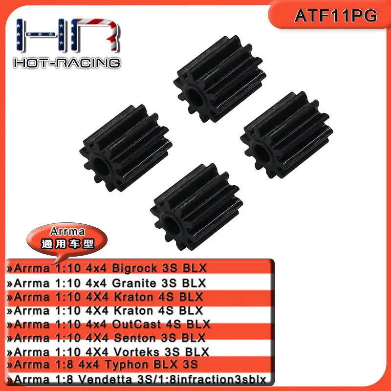 HR Hardened Steel Diff Planet Gear Set for Arrma 1/10 3S/4S BLX Replace ARA310865 Upgrade