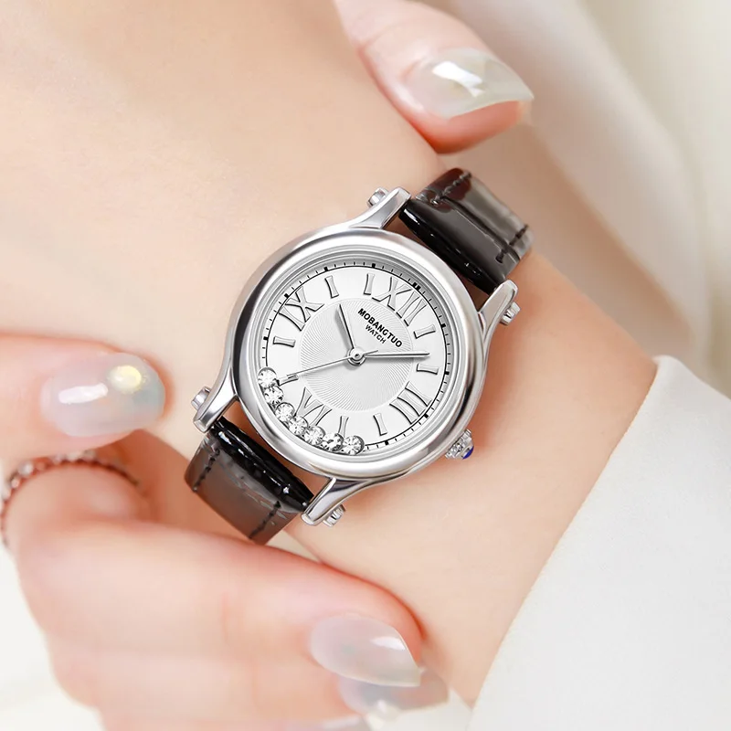 Luxury Fashion Women Watch Set Colourful PU Leather Strap Ladies Quartz Wristwatch Alloy For Ladies Gift Relogio Feminino