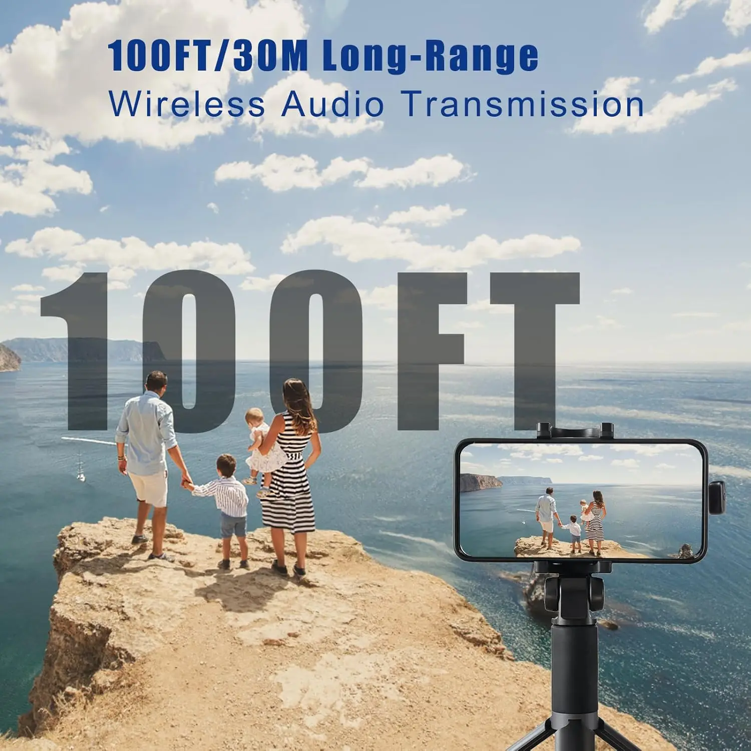 FIFAR T1 Mini Wireless Lavalier Lapel Microphone Noise Reduction Audio Recording For iPhone Android PC With Charging Box