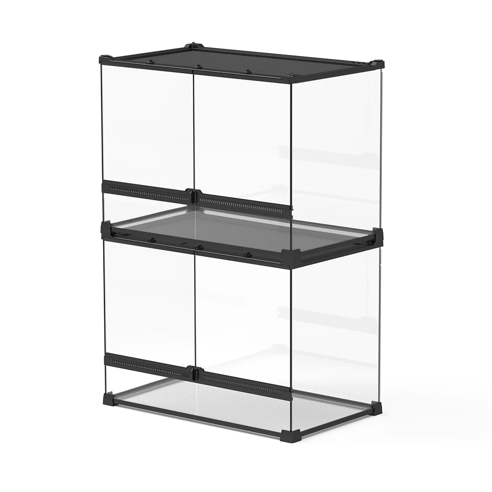 

New Design Double Door Glass Reptile Display Box Tank Enclosure Reptile Terrarium