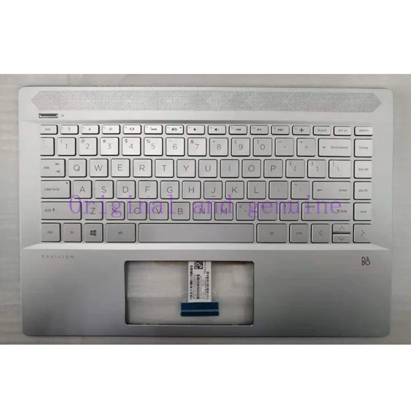 WYORESY New Palmrest Upper Case w/US Backlit Keyboard For HP Pavilion 14-CE Laptop