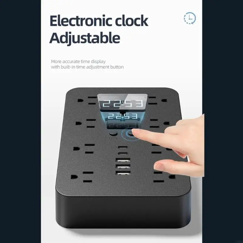  Fast Charging 3 USB Extension Socket Adapters Household Electrical Plug Socket Outlets Extender for Desktop Charging