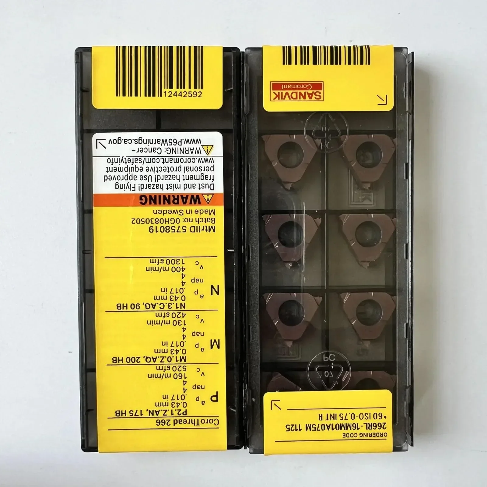 

SANDVIK-Coromant / 266RL-16MM01A075M 1125 / 10 Pcs