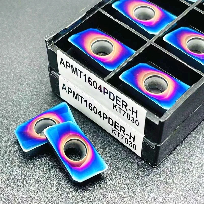 Inserção de carboneto apmt apkt apmt1135 apmt1604 pder m2 h2 xm inserção de torneamento cnc 300r 400r inserções de fresagem coloridas de alta dureza