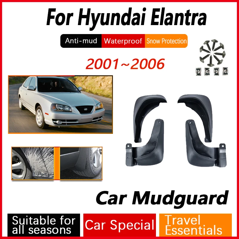 

For Hyundai Elantra Avante XD 2001 2002 2003 2004~2006 Car Mud Guard Antifreeze Flap Splash Mudflaps Door Guard Auto Accessories