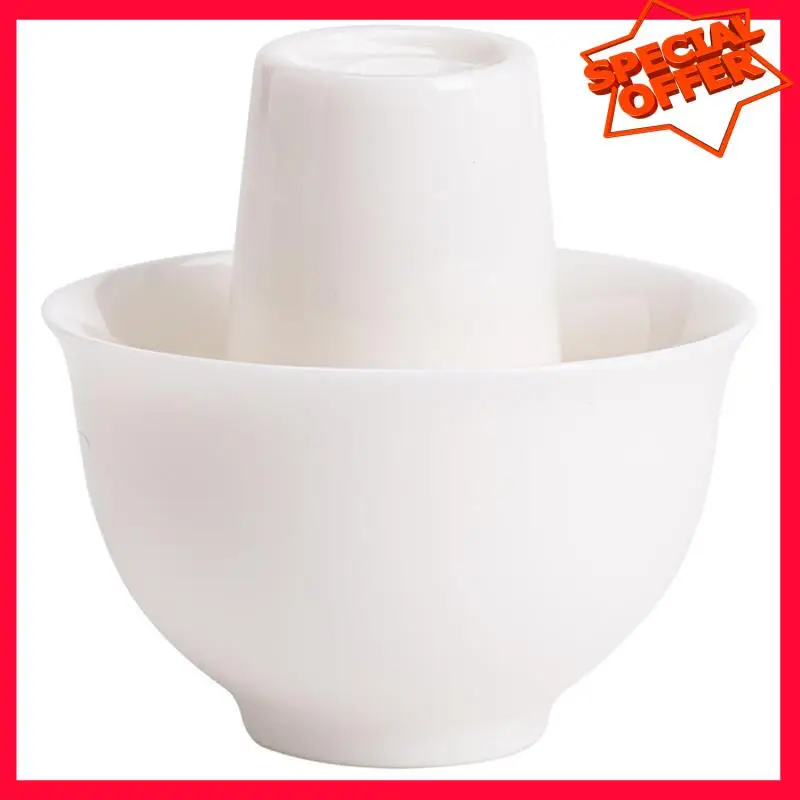 -طقم فناجين شاي بورسلين أبيض أنيق من ESTR - فنجان شاي من اليشم الدهون للأغنام، أكواب تذوق الشاي الصينية للتجربة العطرية